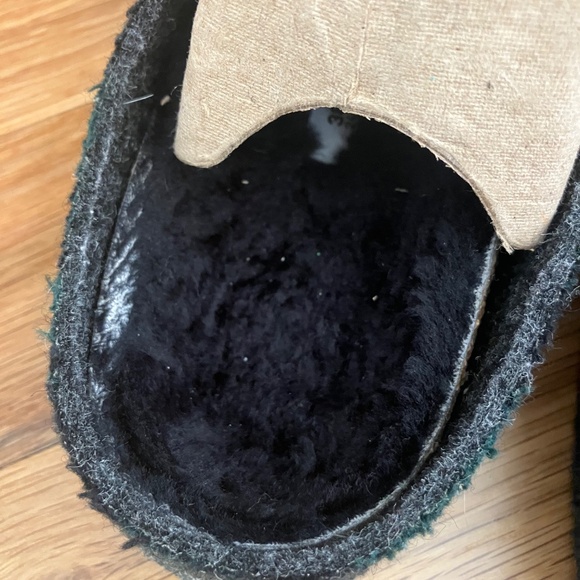 EUC Women's Green & Black Plaid Birkenstock Closed Toed Slide Clogs Size 38 - Picture 7 of 11